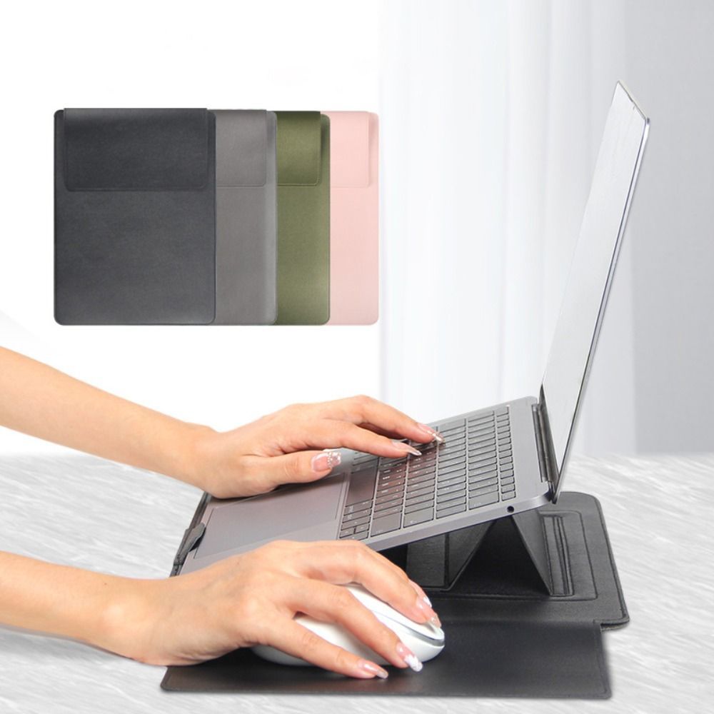 13 15 in Adjustable Stand Laptop Sleeve with Mouse Pad Shockproof Computer Bag Ultra Thin Colorful f