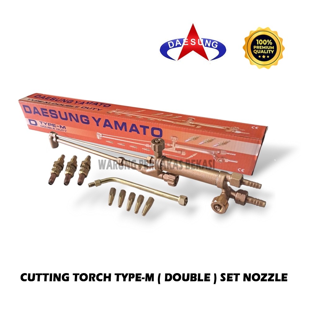 PAKET DAESUNG YAMATO Cutting Torch M Double Blander Stang Las Potong LPG / Blender Las Cutting Torch