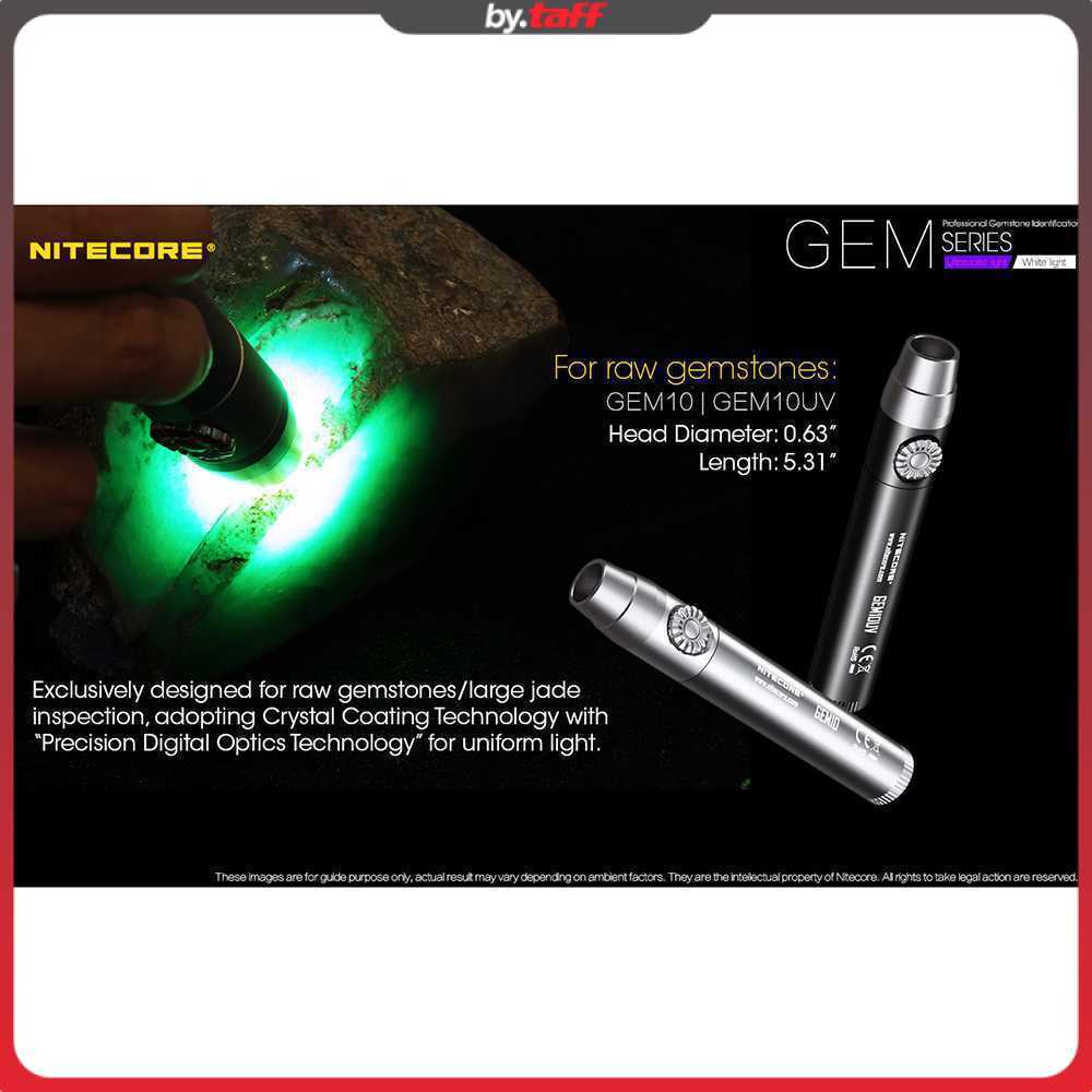 Nitecore GEM10UV Senter Indentifikasi Batu Mulia Gemstone Ultraviolet