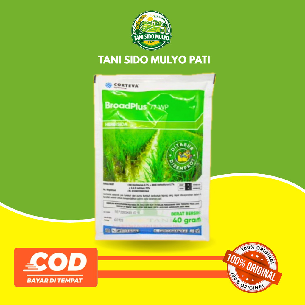 Herbisida Sistemik Broadplus 77 WP 40 Gram