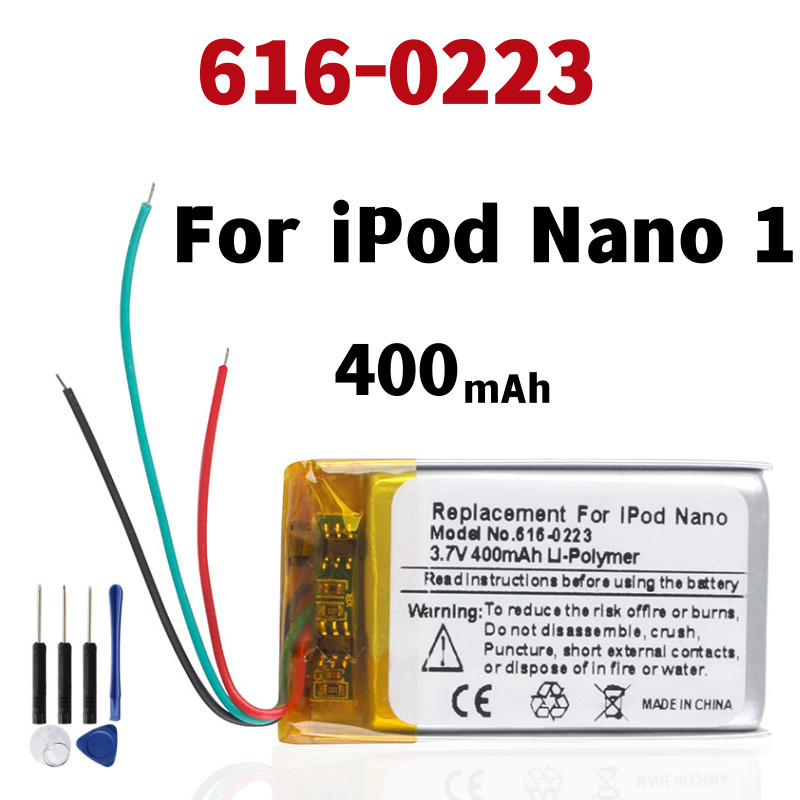 616-0223 Replacement Battery 616-0223 616-0224 For iPod Nano 1 1st Generation MP3 Reargeable Nano1 6