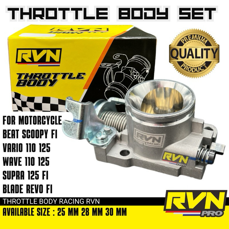 RVN TB THROTTLE BODY TUAS GAS ASSY DOWNDRAFT WAVE 110i WAVE 125i UK 25 28 29 30 32 MM SUPRA 125 Fi B