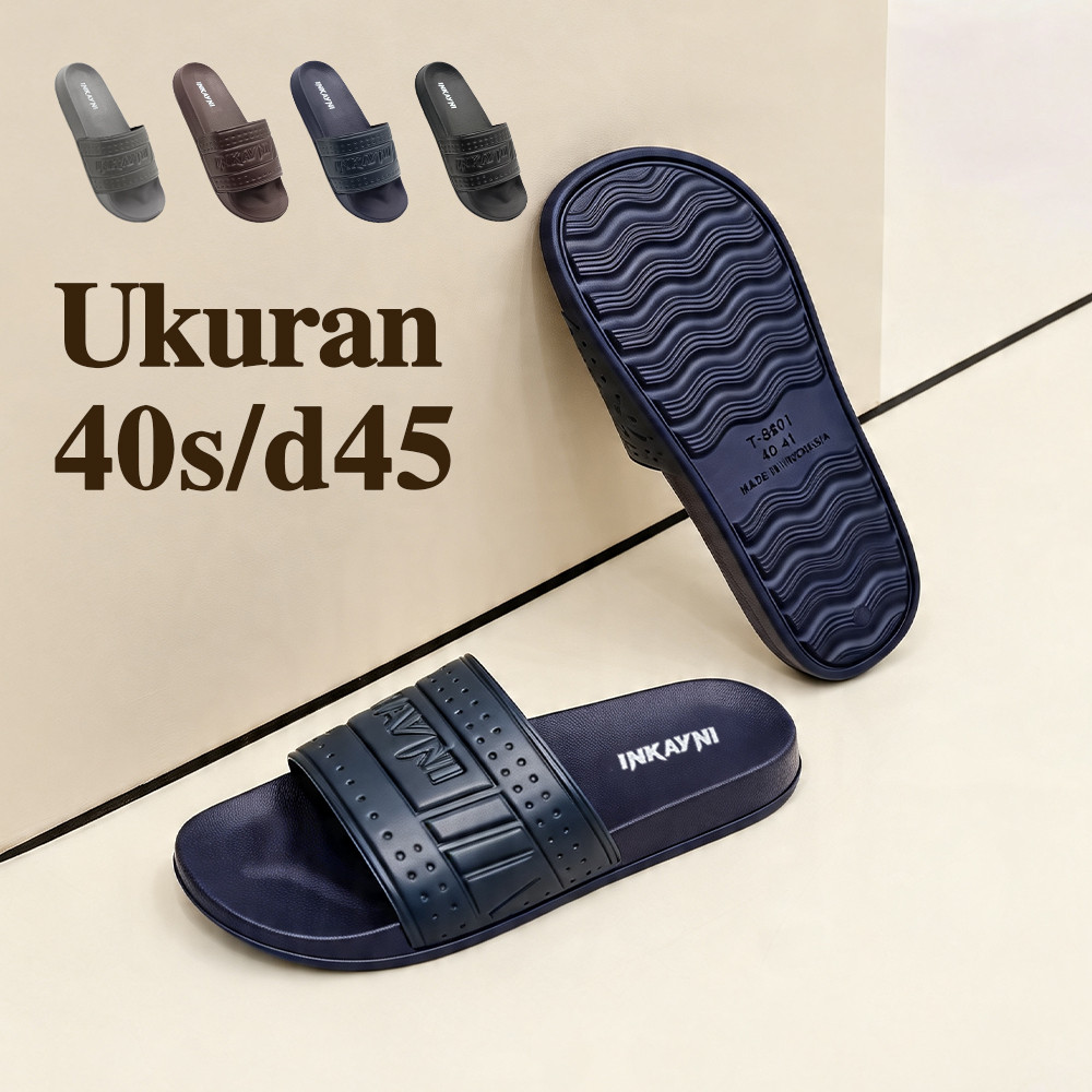 Sandal Teplek Import Office Sandal Casual Sepatu Pria Sandal Pria Slop Karet Ori Sepatu Kantor Size4