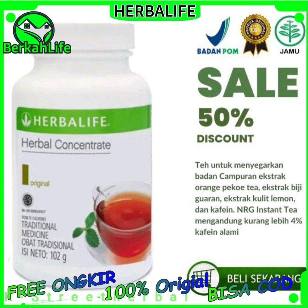 Herbalife Nutrition Teh Concrete Teh Termo Pelangsing Paling Cepat Menurunkan Berat Badan Ampuh Orig