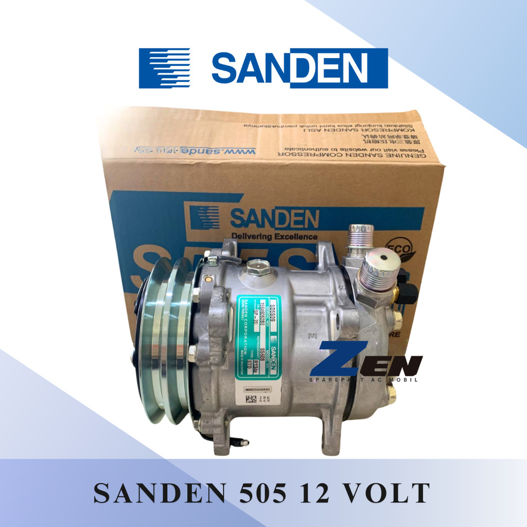 KOMPRESOR 505 12V SANDEN COMPRESSOR 505 SANDEN ASLI 5608