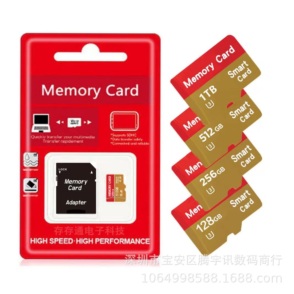 Kartu memori ponsel TF dengan kapasitas tinggi 32GB 64GB 128GB 1TB Kartu SD
