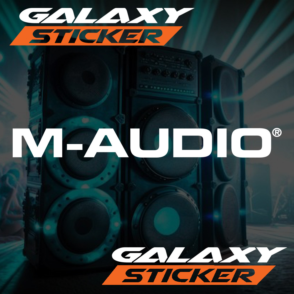 Cutting Sticker Label Hardcase Sound System M Audio.stiker Variasi Sound M Audio