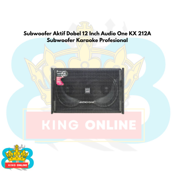 Subwoofer Aktif Dobel 12 Inch Audio One KX 212A Subwoofer Karaoke Profesional
