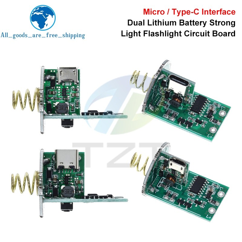 Y Flashlight Control Main Board Brightness Adjustable arging Protection Board with Swit 15W~20W LED 
