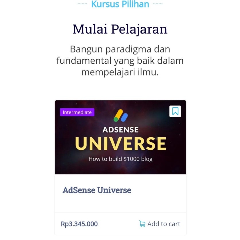 Full Materi Adsense Universe Kursus Belajar Adsense Bule DIGITAL MARKETING ONLINE INTERNET PELUANG U