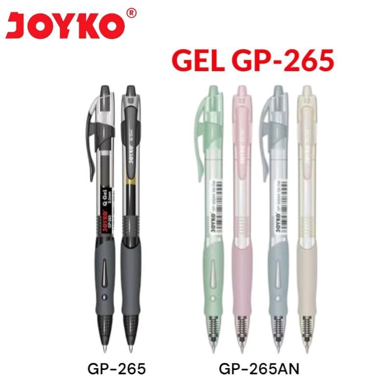 SMG Gel Pen Joyko GP-265 / GP-265AN Q Gel Hitam (Lusin)