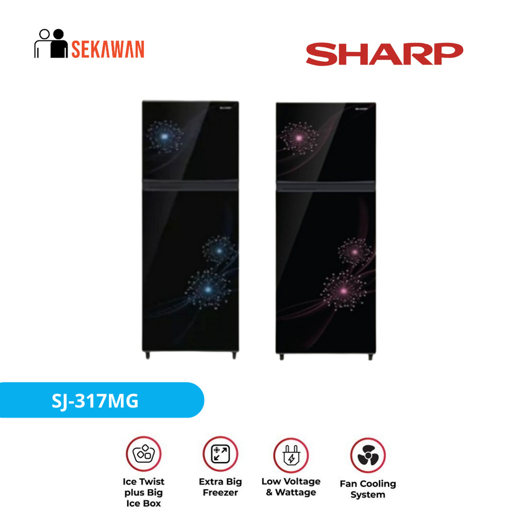 Kulkas SHARP 2 pintu SJ-317MG