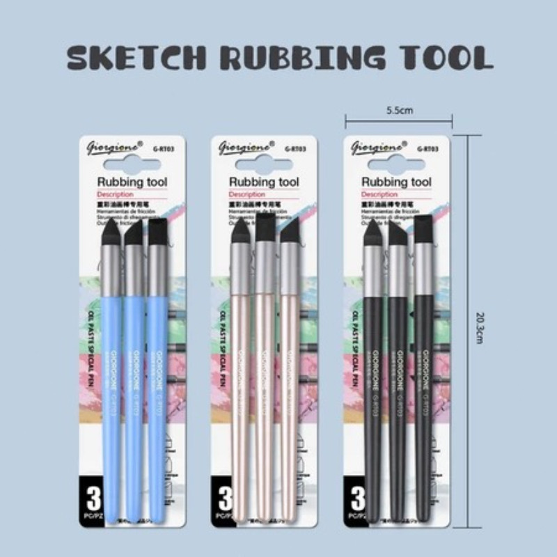 Giorgione Sketch Oil Pastel Rubbing Pen Set Blending Tools