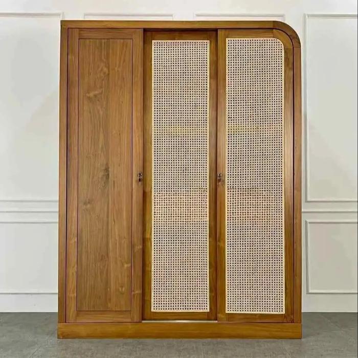 Lemari Pakaian Minimalis Modern Lemari Baju Minimalis Jati Solid