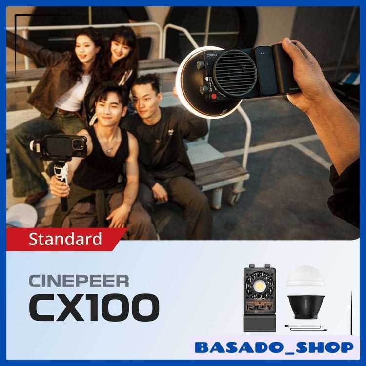 Lampu Flash Fill COB Light Tricolor 100W 4500mAh - CX100