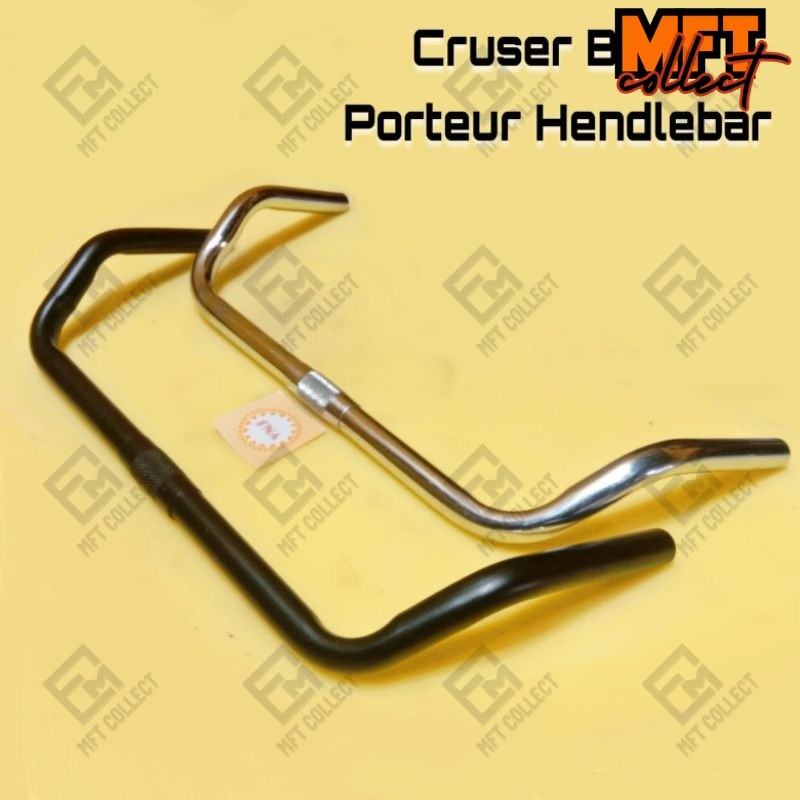 STANG SEPEDA CRUISER MOUSTACHE BAR PORTEUR PROMENADE HANDLEBAR