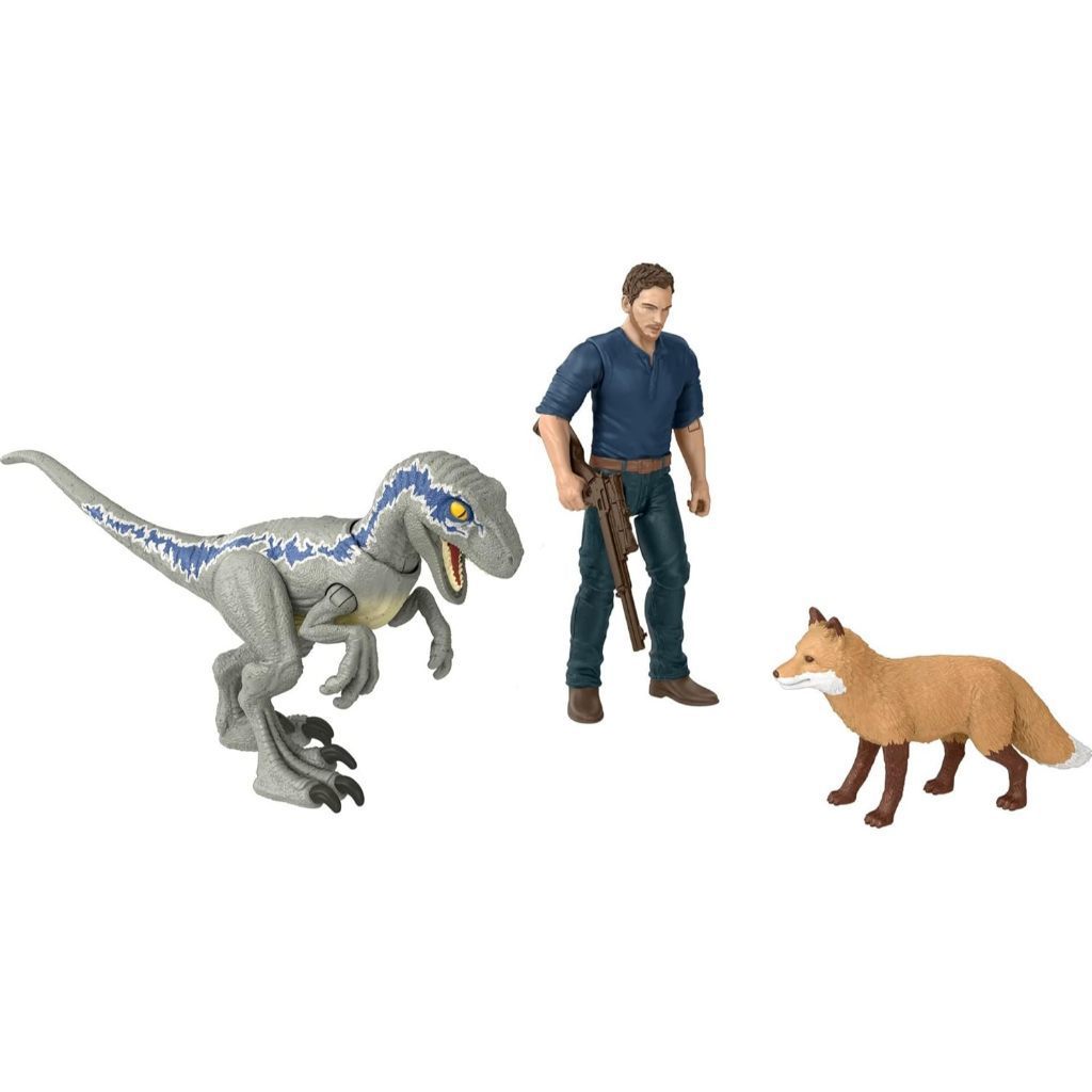 Mattel Jurassic World Owen & Velociraptor Set