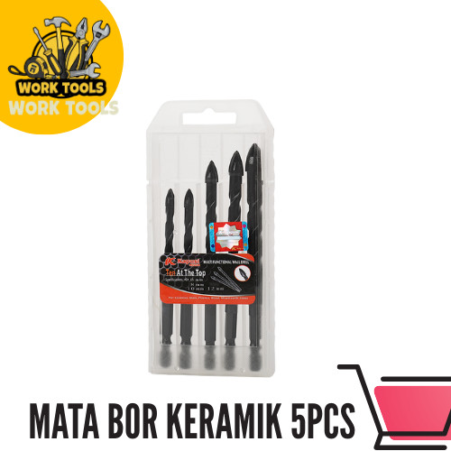 Kapusi Mata Bor Set Keramik/Kaca
