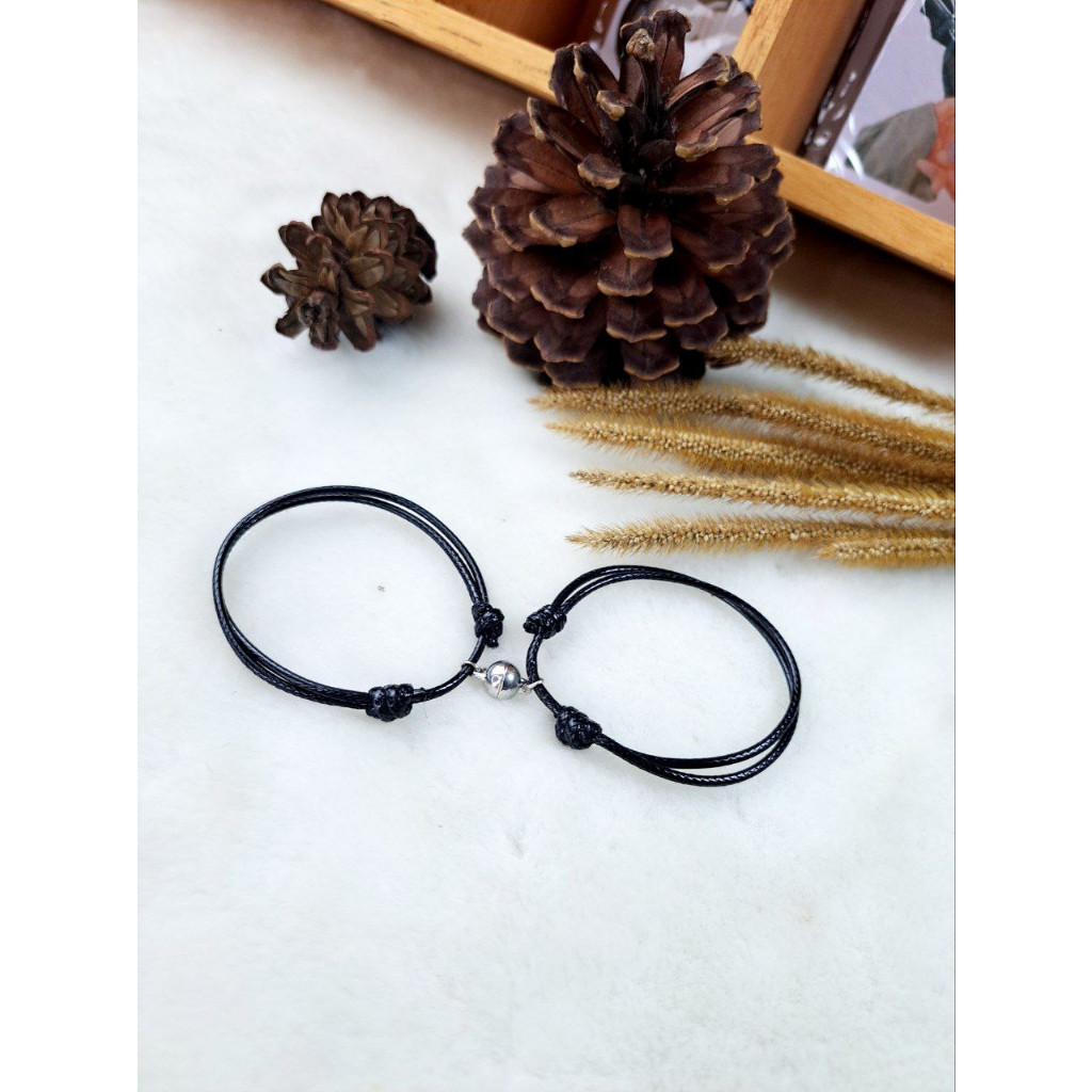 gelang polos magnet couple gelang viral