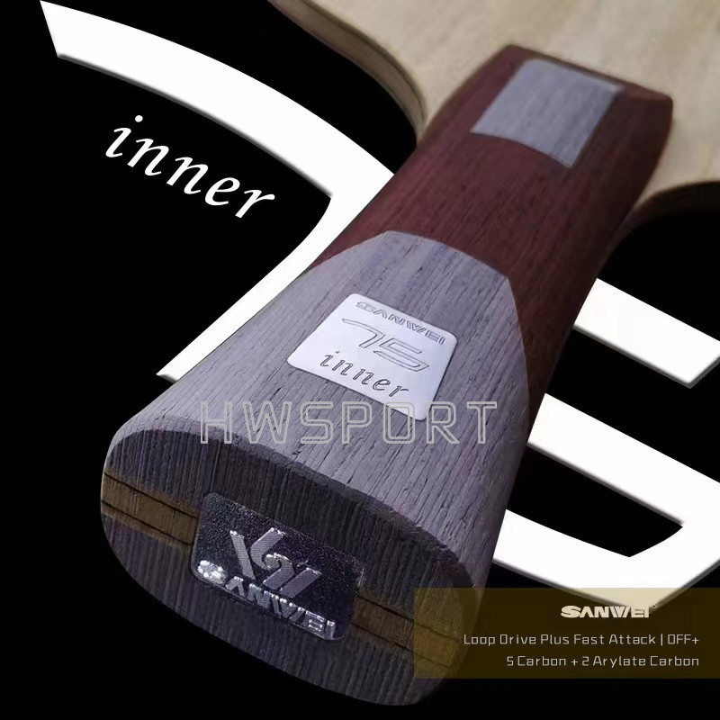 SANWEI 75 INNER Table Tennis Blade 5 Wood 2 ALC Carbon Ping Pong Blade for Loop Driving Plus Fast At