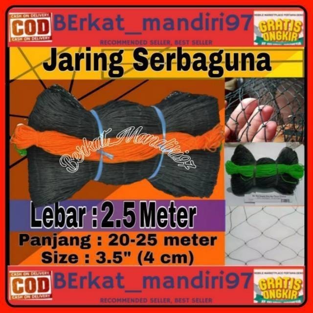 Jaring ayam LEBAR 2.5 M X PANJANG 25M jaring pagar ayam jaring  ayam jaring burung jaring serbaguna