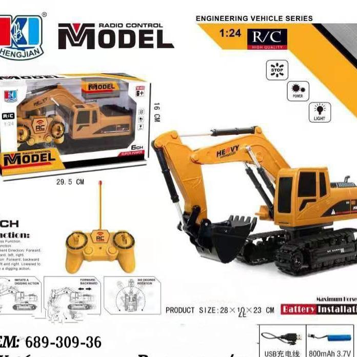 MAINAN RC TRUCK BEKO EXCAVATOR 360 DEGREE TRUCK KONSTRUKSI REMOTE - RC BEKO BESAR