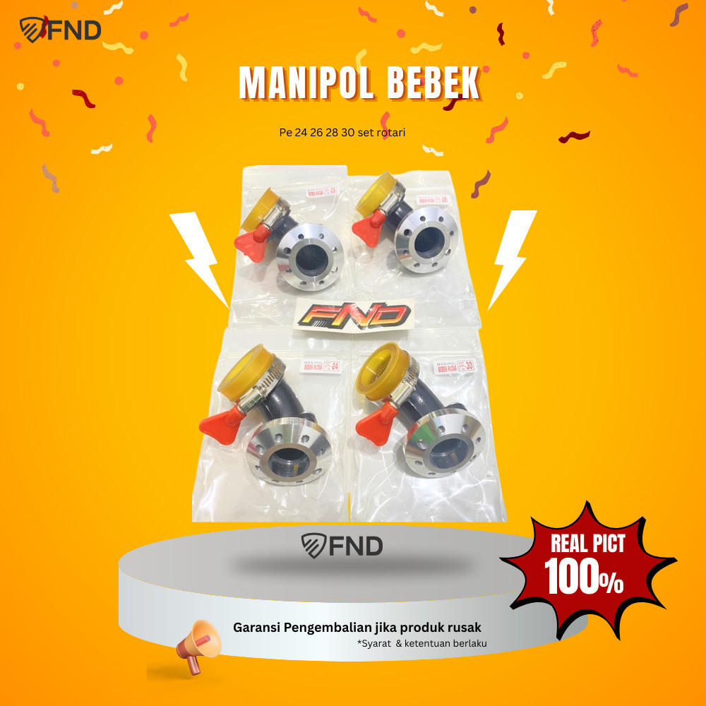 MANIPOL INTEK TEFLON  MOTOR BEBEK NETRAL KARBU PE30 PE28 PE26 PE24 SET ROTARI.