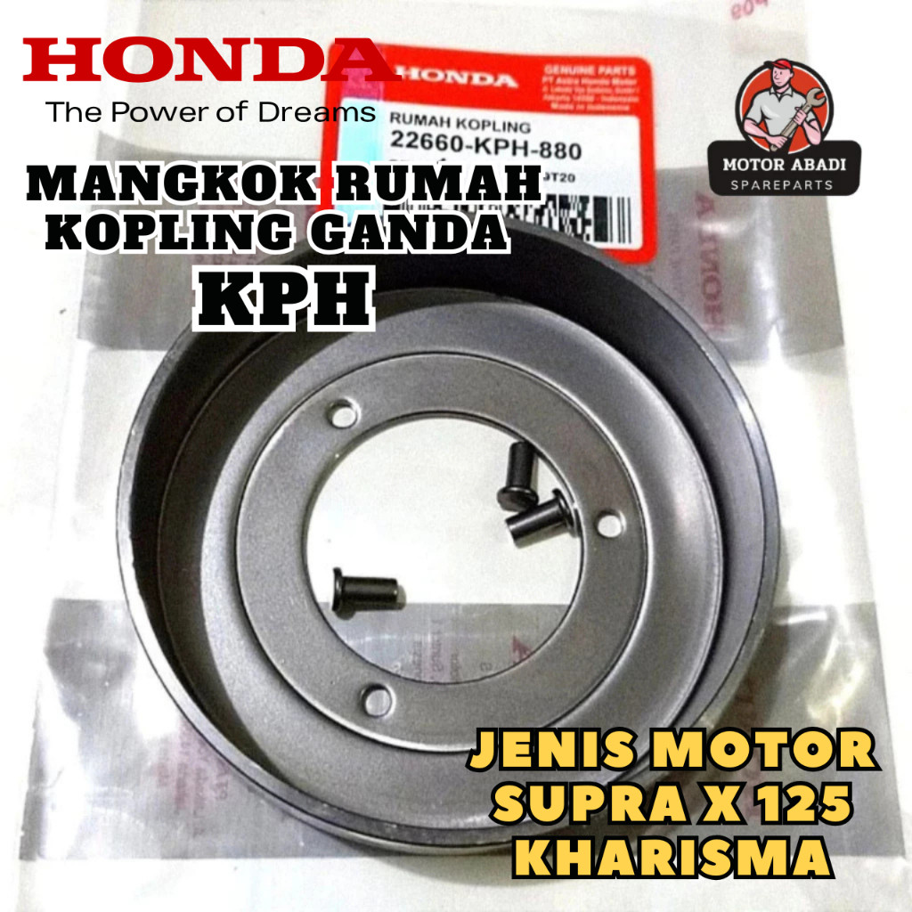 22660-KPH-880 ORIGINAL Rumah Mangkok Kopling Ganda KPH Honda Supra X 125 Kharisma