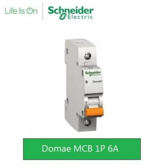 MCB SCHNEIDER 1 PHASE 6-10A | MCB Listrik Schneider 1 Phase 6A-10A