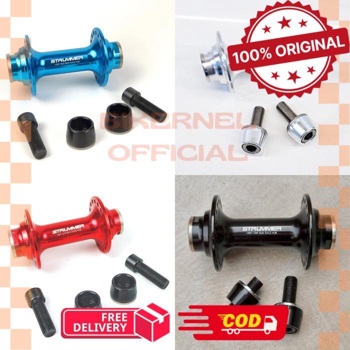 Strummer HBR-150R BMX Race Hub 36H with 16T Cog (Front/Rear) Hub Freehub Sepeda BMX - Front Hub / De