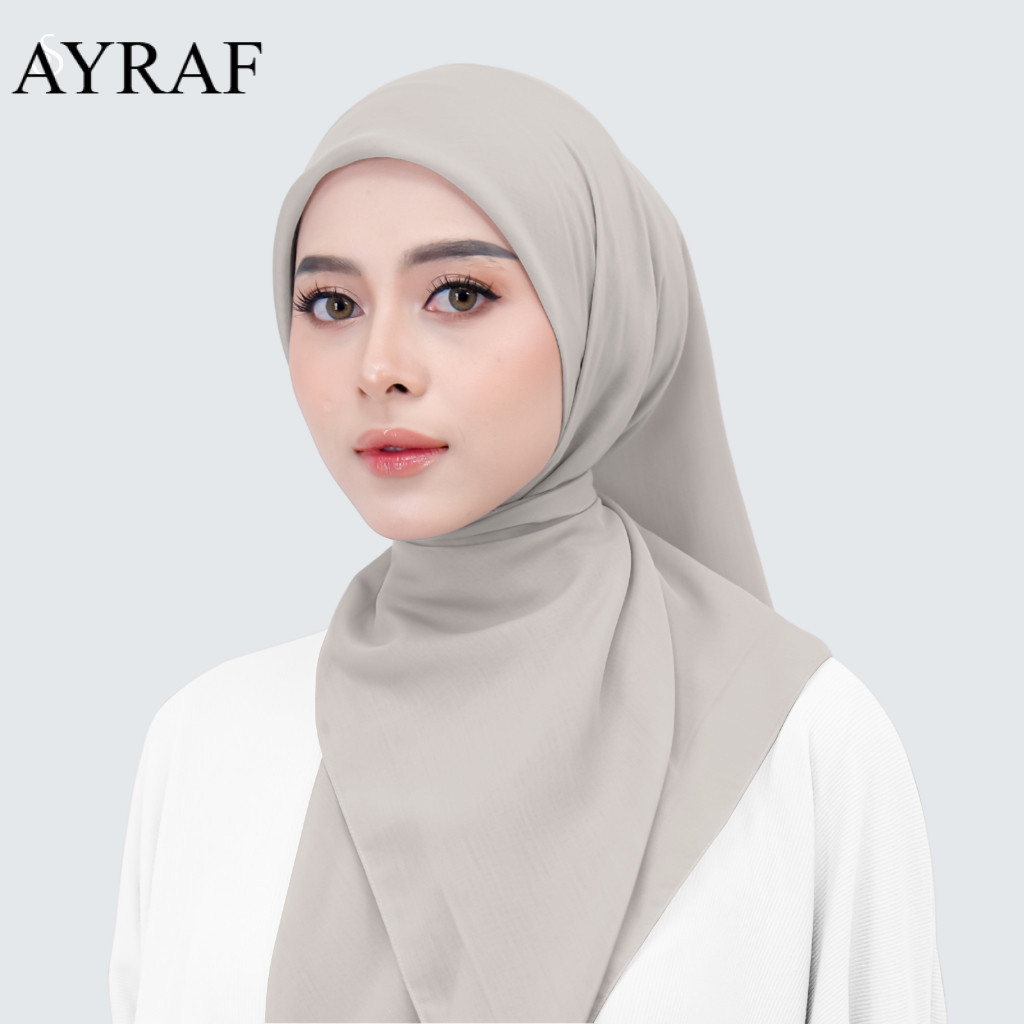 Hijab Paris Jadul Polos 115x115 Adem Ringan Best Seller / Hijab Kerudung Segi Empat Paris Jadul Voal