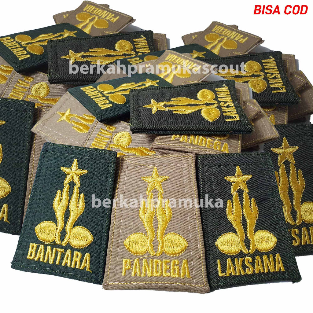 4.4 Tku Bantara Evolet Laksana Pandega Bordir Tahan Air ( SEPASANG ) Pangkat Pramuka Balok Penegak