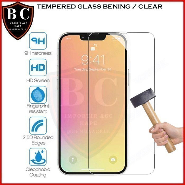 CLEAR TEMPERED GLASS SMARTFREN ANDROMAX R I46D1G ANDROMAX R2 - BC1