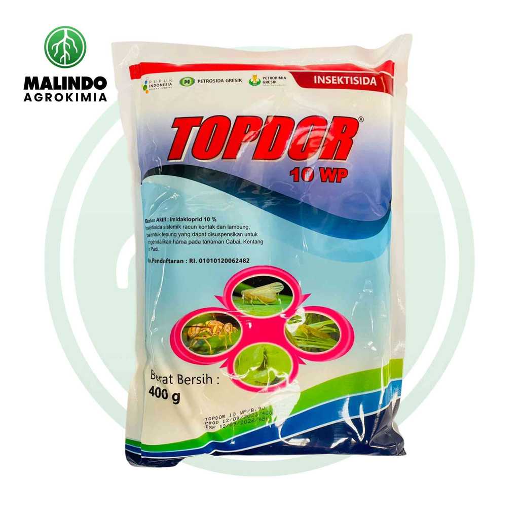 Insektisida untuk Wereng Thrips TOPDOR 10WP 100gr 400gr dari PETROSIDA GRESIK