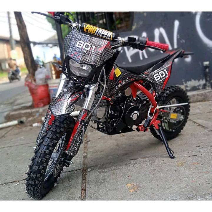 MINI TRAIL BENSIN ANAK// NEW JACKLE POCKET BIKE 50cc 4TAK MATIC