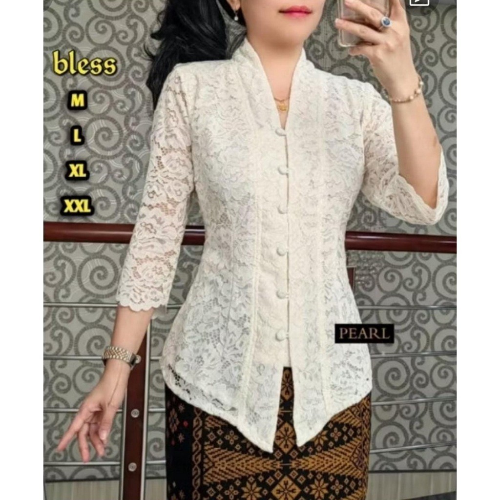 VS   ATASAN KEBAYA KARTINI BROKAT WANITA/BLUS KONDANGAN FATMAWATI