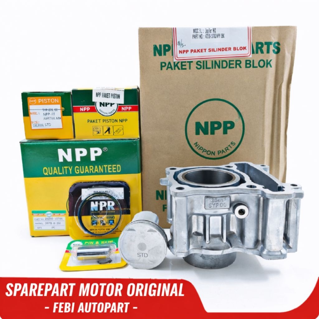 FA PART - BLOK SEHER KIT KOMPLIT DAN PISTON KIT JUPITER MX 135 NPP JUPITER MX OLD JUPITER MX NEW