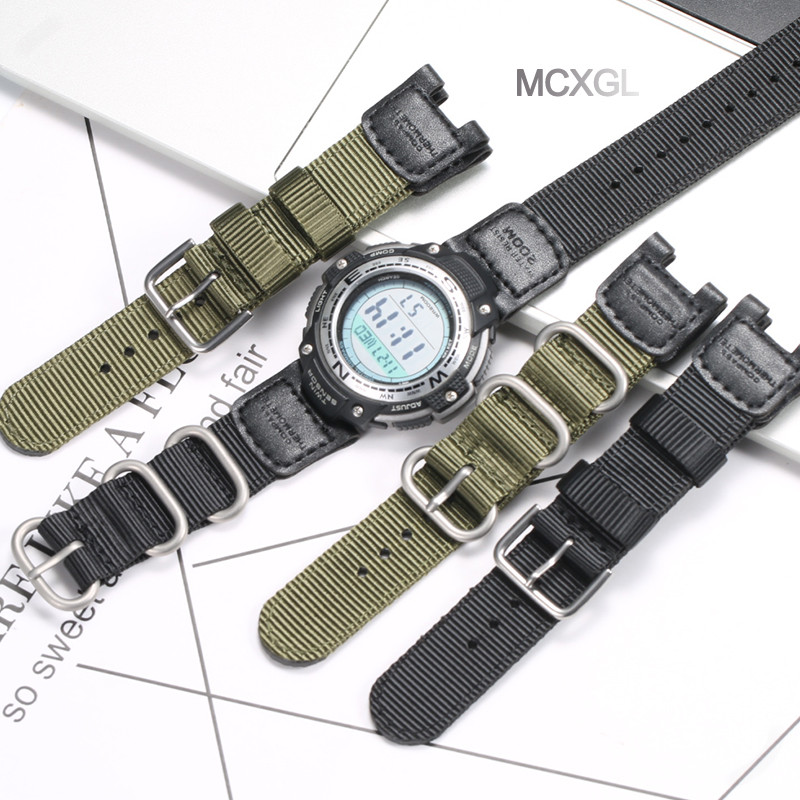 Nylon Strap for Casio SGW100 SGW-100 Wat Band Replacement SGW-100-1V SGW-100-1VDF Sport Watband GW-3