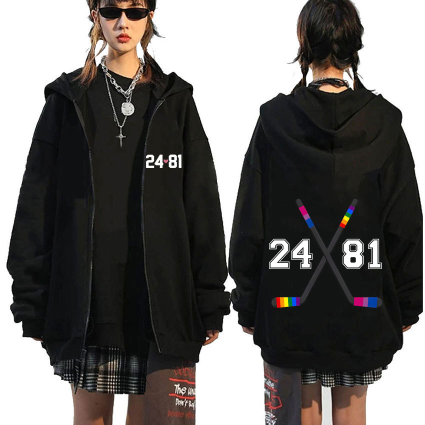 Jaket Heated Rivalry Shane Hollander‌ Ilya Rozanov Hollanov 2481 Zipper Hoodie Casual Oversized