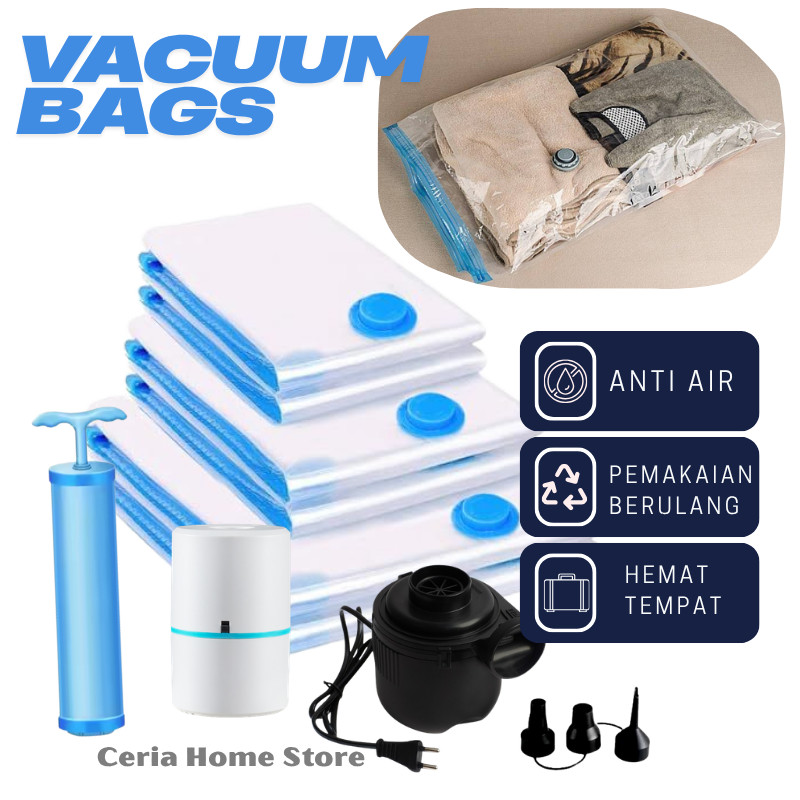 Plastik Vakum ukuran lenglkap / Kantong vakum serbaguna / vakum pakaian