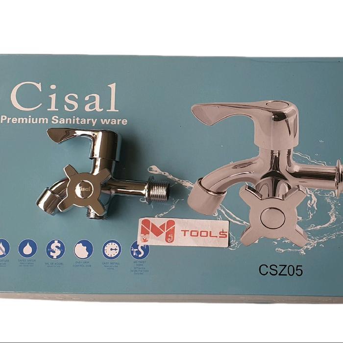 Kran Cabang Stainless CISAL - Stop Kran Cabang Stainless  - Keran Cabang - Kran Shower Cabang