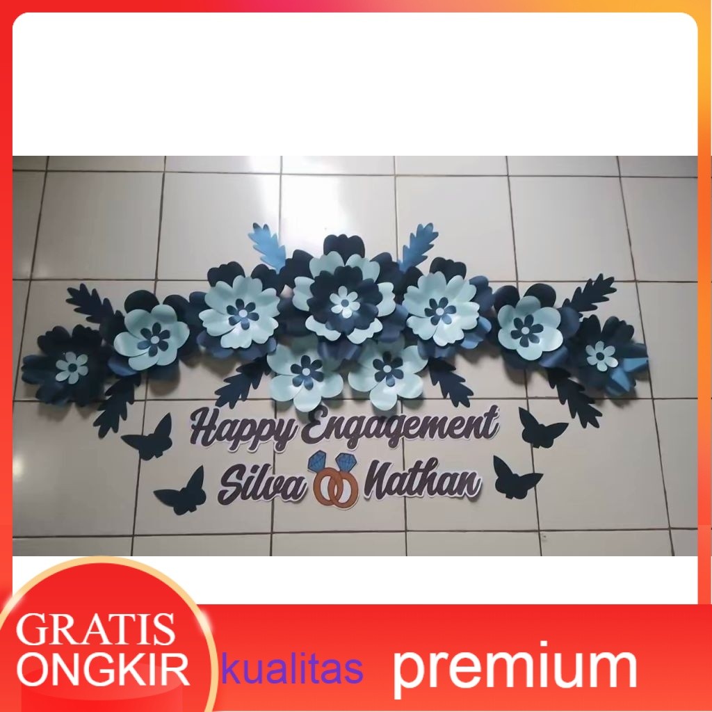 paper flower lamaran, khitanan, Engagement dll