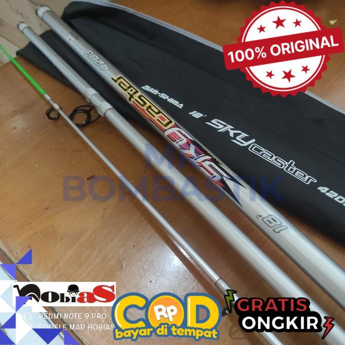 Joran Pancing Laut 50lb Sambung 3 Awashima Sky Caster 420 - 420 -bomb