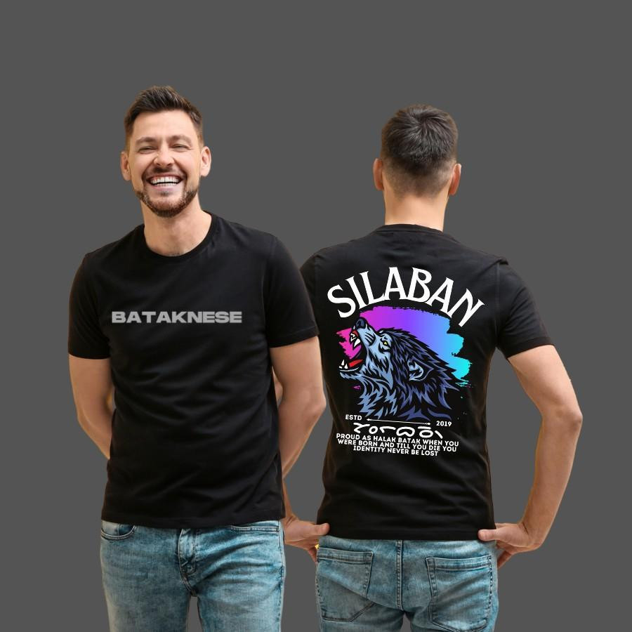 Kaos Batak Marga SILABAN Tshirt kaos unisex pria wanita kaos marga batak desain terbaru silaban