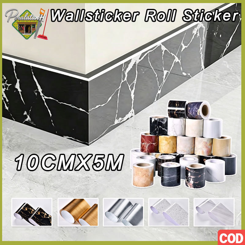 Wallpaper Sticker Border List Stiker Pembatas Keramik Interior Dekorasi Stiker Dekorasi Lantai Keram
