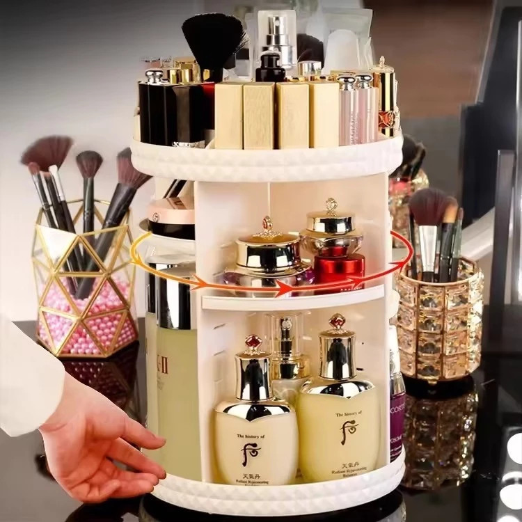 V GLOW - Rak Kosmetik Putar 360 Derajat/ Rak Make Up