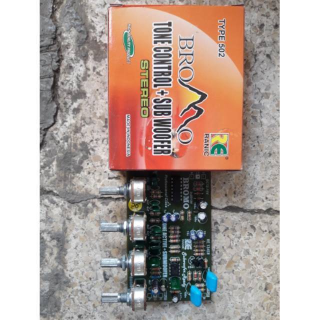 tone control stereo bromo kit audio ampli rakitan sound system subwoofer 502