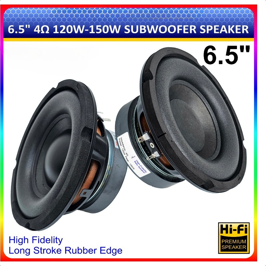 Speaker 6.5 inch Subwoofer 150W 4 ohm 6.5" Hifi Speker Woofer LM-6527 6528/Speaker 5.25" inch Subwoo