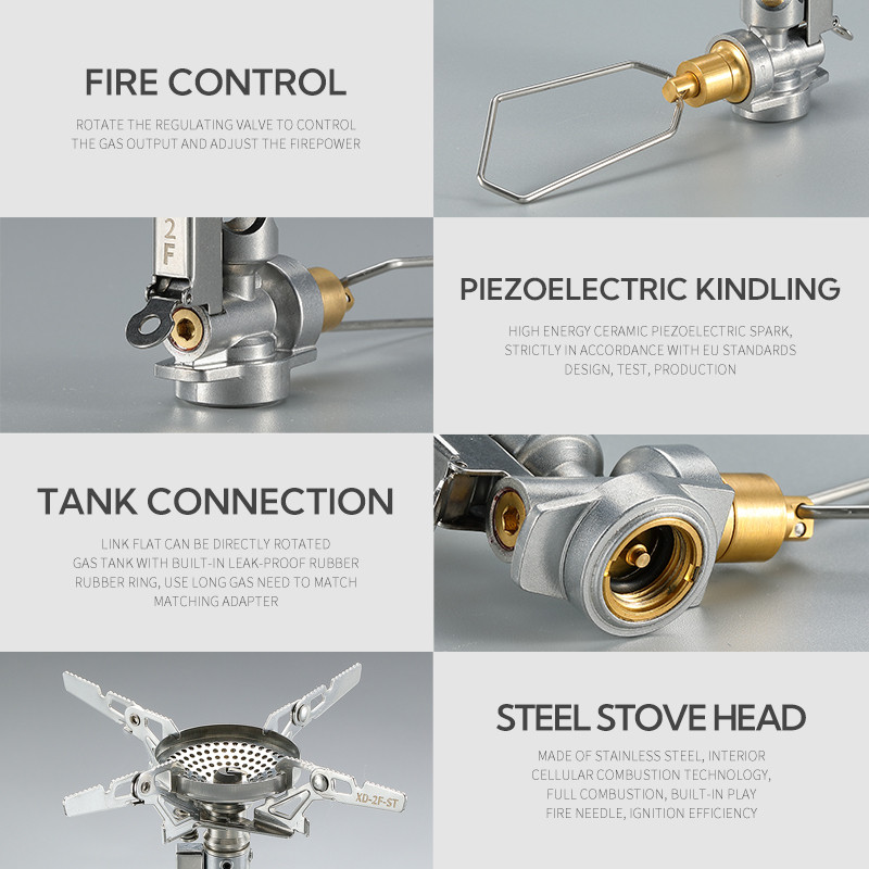 Campingmoon XD-2F Adjustable mini Camping accessories portable camping gas Stove