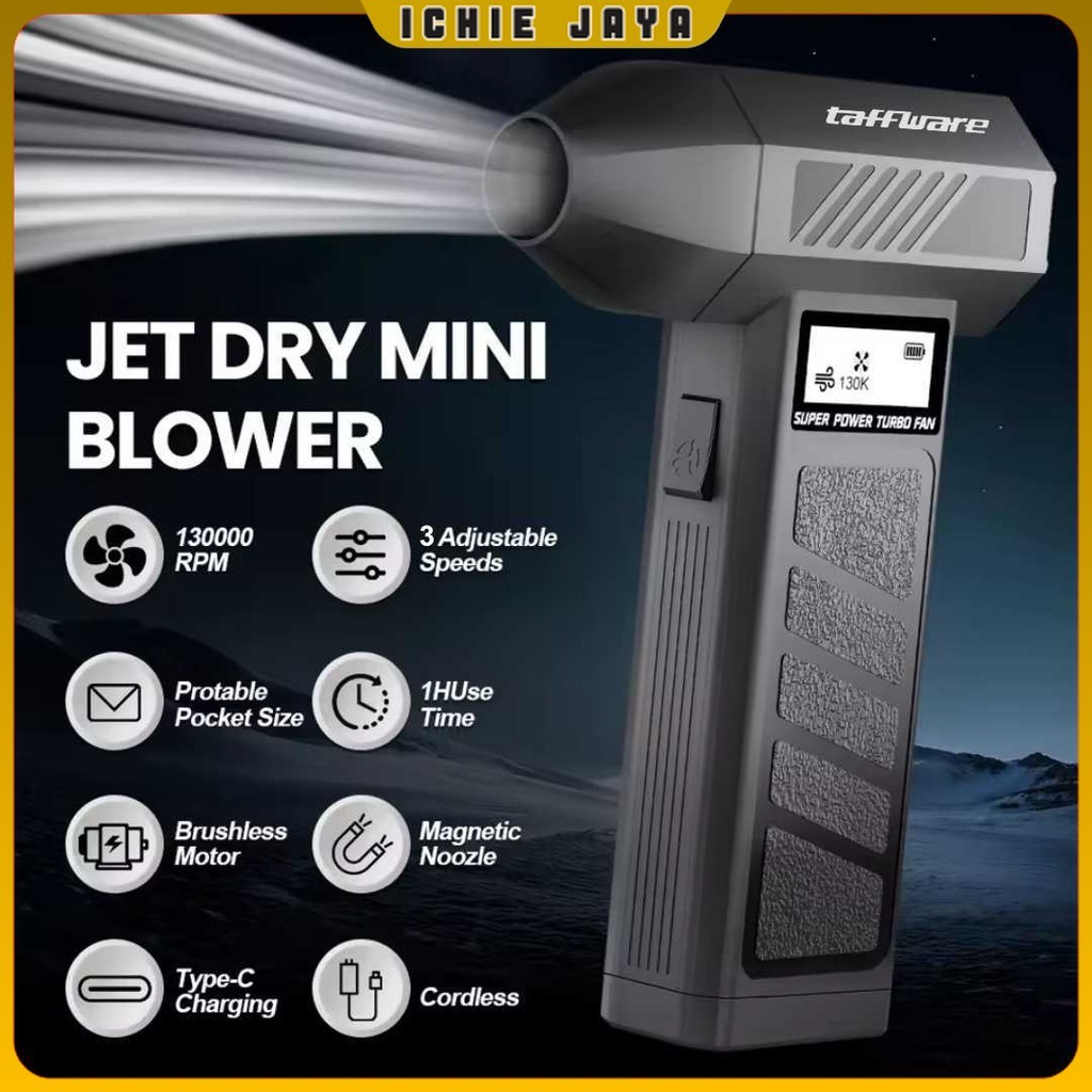 Taffware Mini Turbo Violent Air Blower Cordless Jet Portable 130000RPM - PAR-13